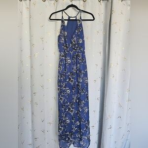 LUSH blue and white floral dress